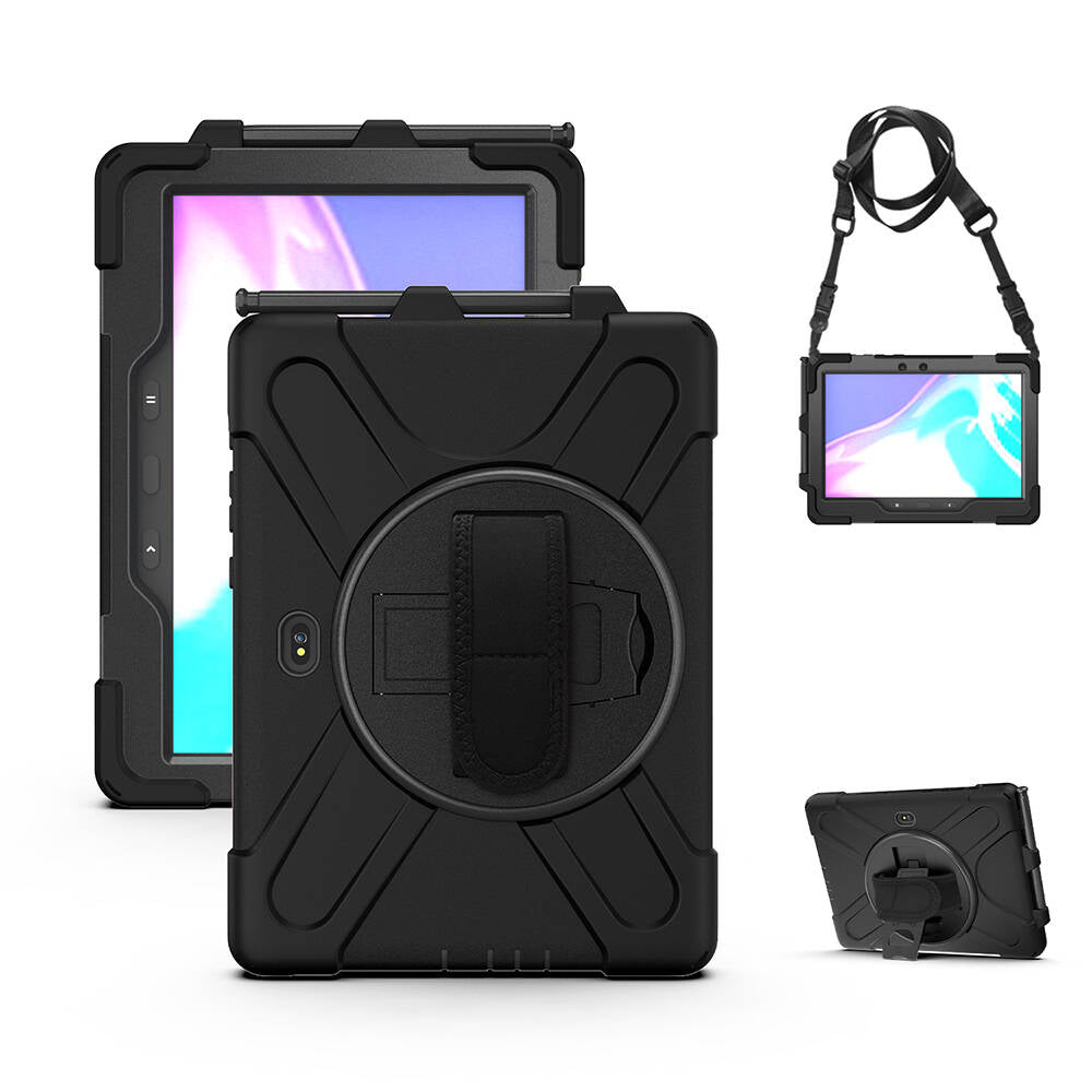 Galaxy Tab Active Pro 10.1 T540 Zore Defender Tablet Silikon Siyah