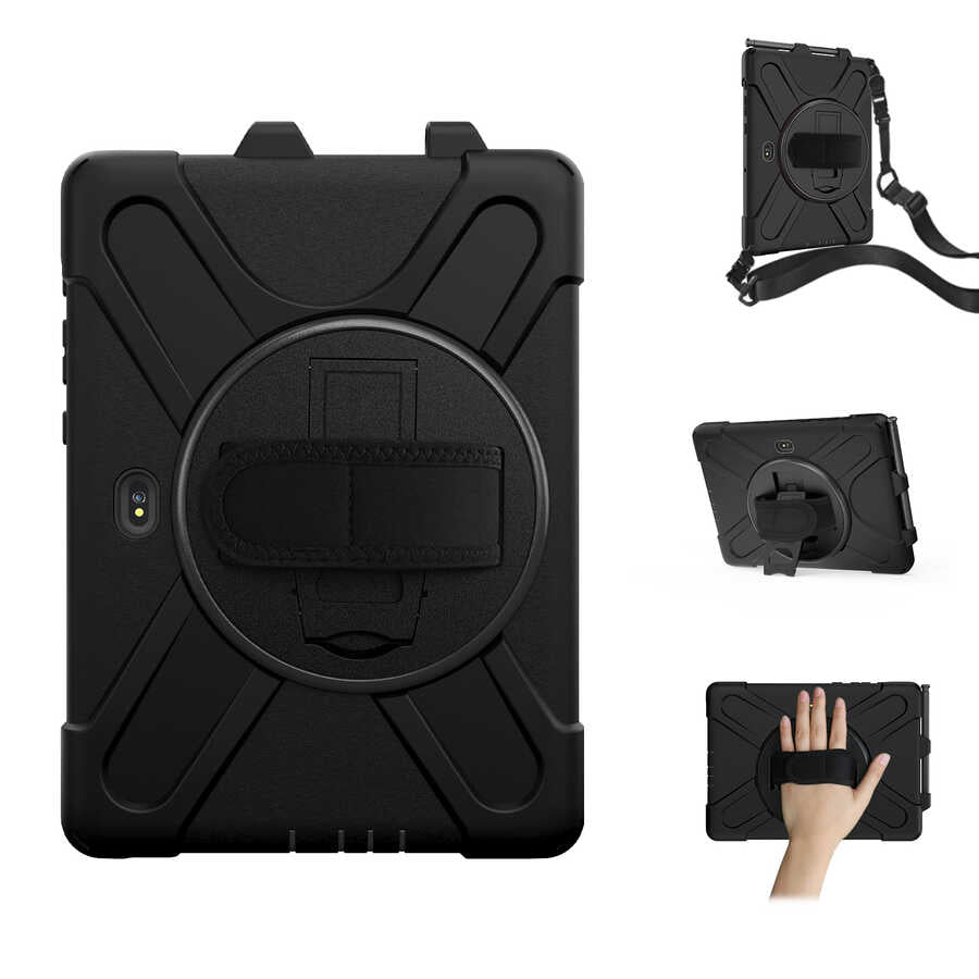 Galaxy Tab Active Pro T547 Zore Defender Tablet Silikon Siyah