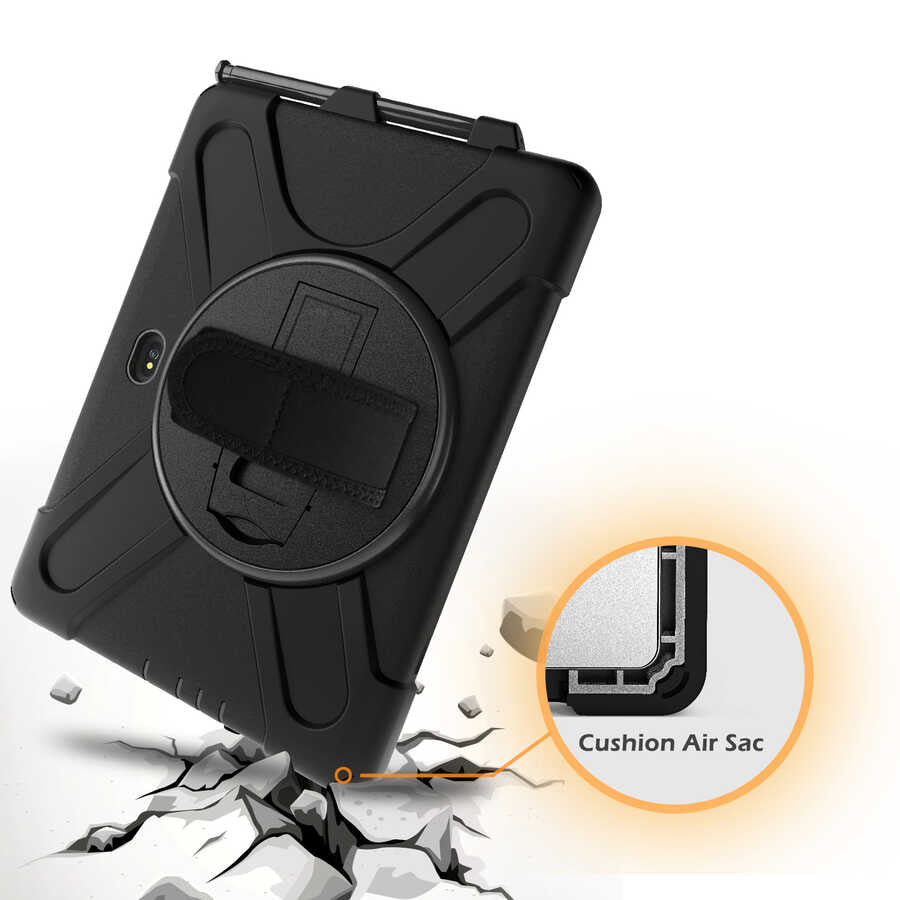 Galaxy Tab Active Pro T547 Zore Defender Tablet Silikon Siyah