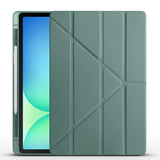 Galaxy Tab S10 FE Plus Kılıf Zore Tri Folding Kalem Bölmeli Standlı Kılıf Lila