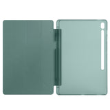 Galaxy Tab S10 FE Plus Kılıf Zore Tri Folding Kalem Bölmeli Standlı Kılıf Lacivert