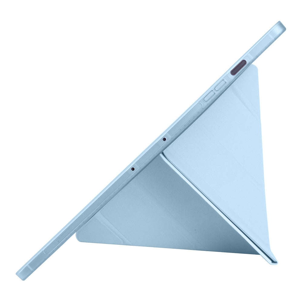 Galaxy Tab S10 FE Plus Kılıf Zore Tri Folding Kalem Bölmeli Standlı Kılıf Lila