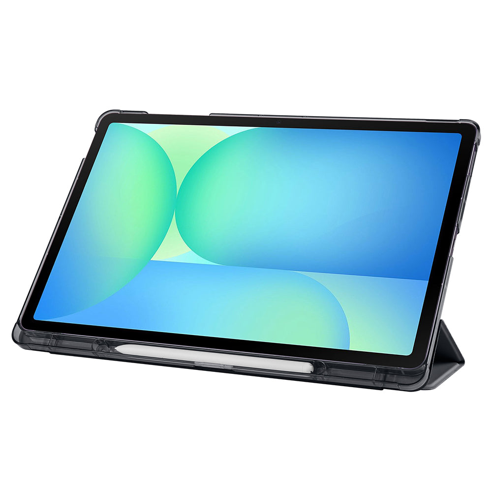 Galaxy Tab S10 FE Plus Zore Smart Cover Kalem Bölmeli Standlı 1-1 Kılıf Rose Gold