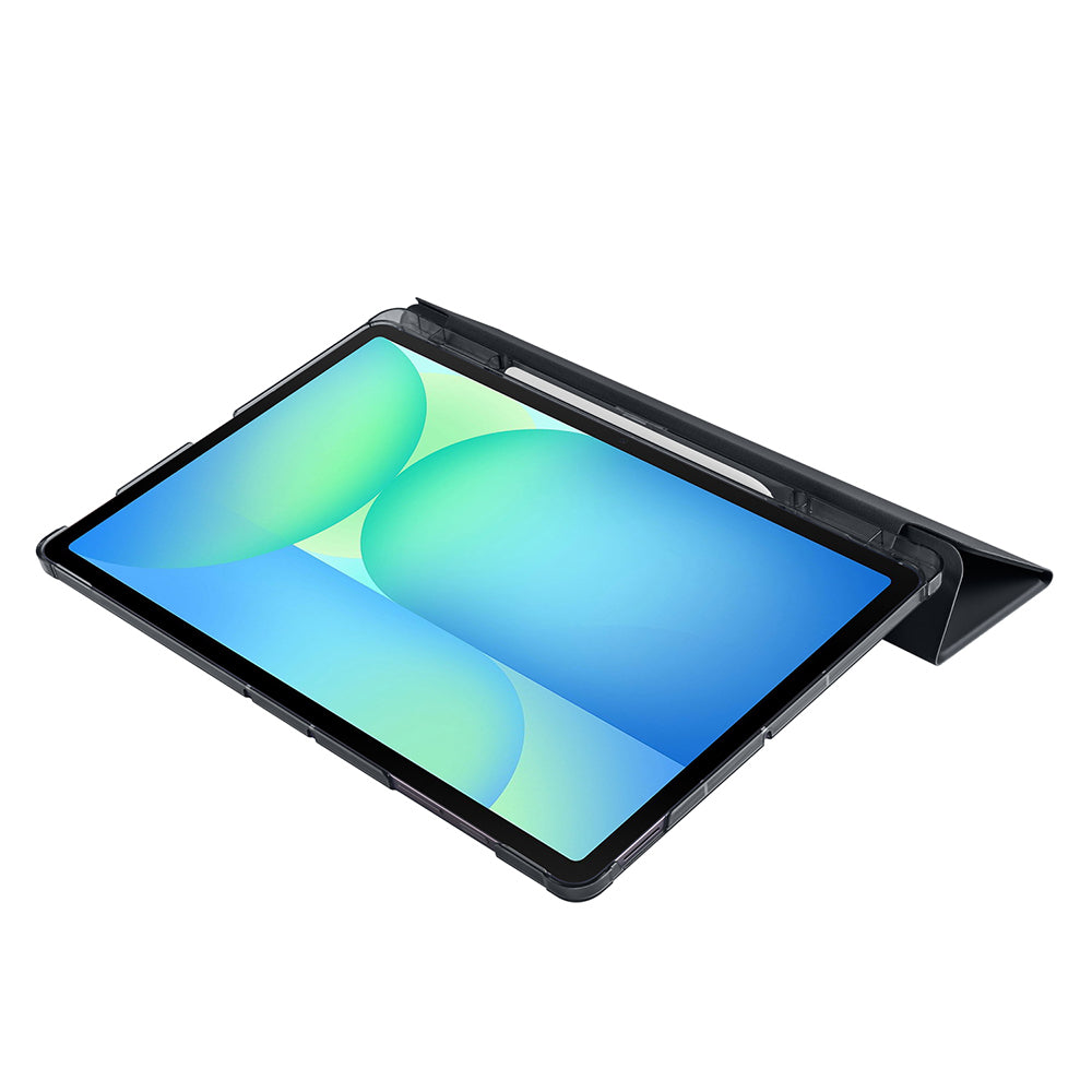 Galaxy Tab S10 FE Plus Zore Smart Cover Kalem Bölmeli Standlı 1-1 Kılıf Pembe