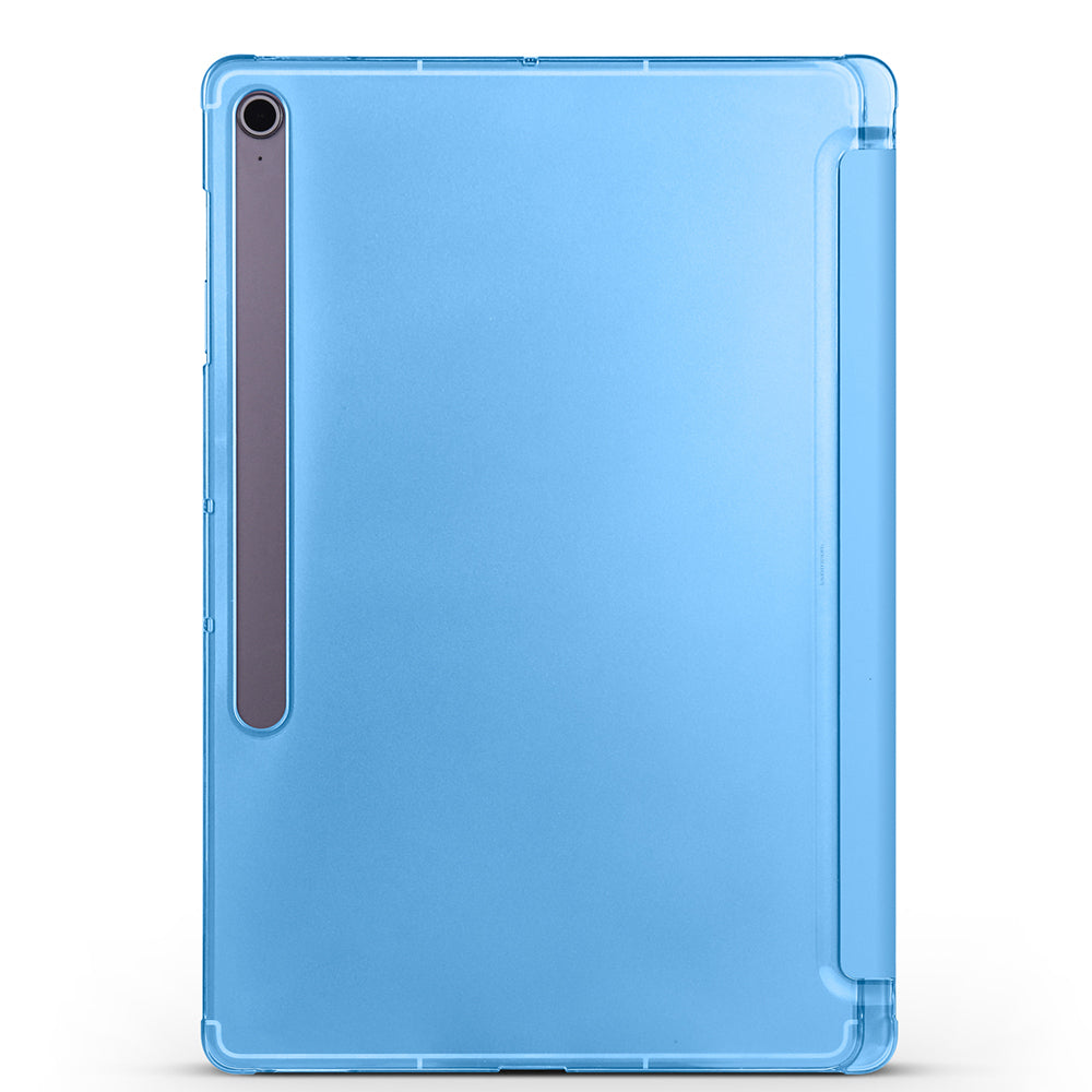 Galaxy Tab S10 FE Plus Zore Smart Cover Kalem Bölmeli Standlı 1-1 Kılıf Mor