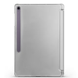 Galaxy Tab S10 FE Plus Zore Smart Cover Kalem Bölmeli Standlı 1-1 Kılıf Mor