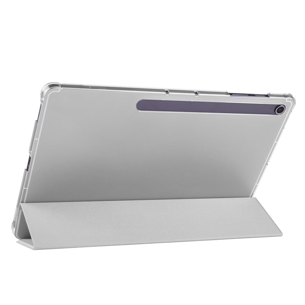 Galaxy Tab S10 FE Plus Zore Smart Cover Kalem Bölmeli Standlı 1-1 Kılıf Rose Gold