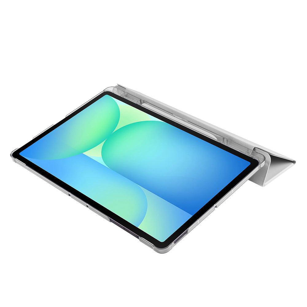 Galaxy Tab S10 FE Plus Zore Smart Cover Kalem Bölmeli Standlı 1-1 Kılıf Rose Gold