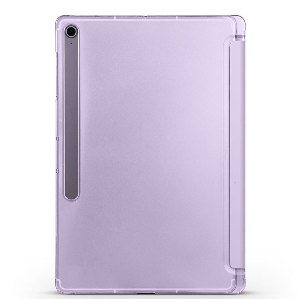 Galaxy Tab S10 FE Plus Zore Smart Cover Kalem Bölmeli Standlı 1-1 Kılıf Rose Gold