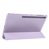 Galaxy Tab S10 FE Plus Zore Smart Cover Kalem Bölmeli Standlı 1-1 Kılıf Mavi