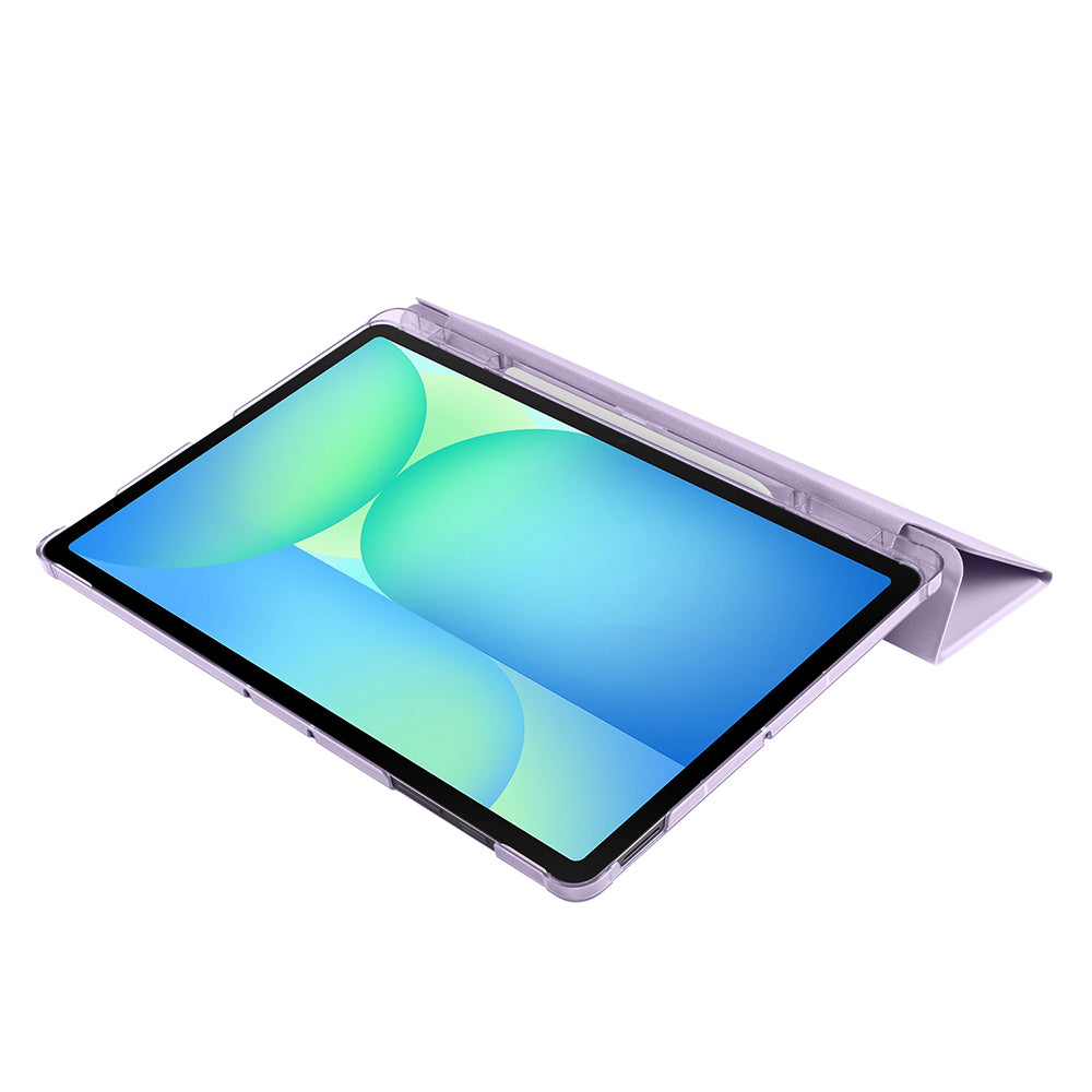 Galaxy Tab S10 FE Plus Zore Smart Cover Kalem Bölmeli Standlı 1-1 Kılıf Pembe