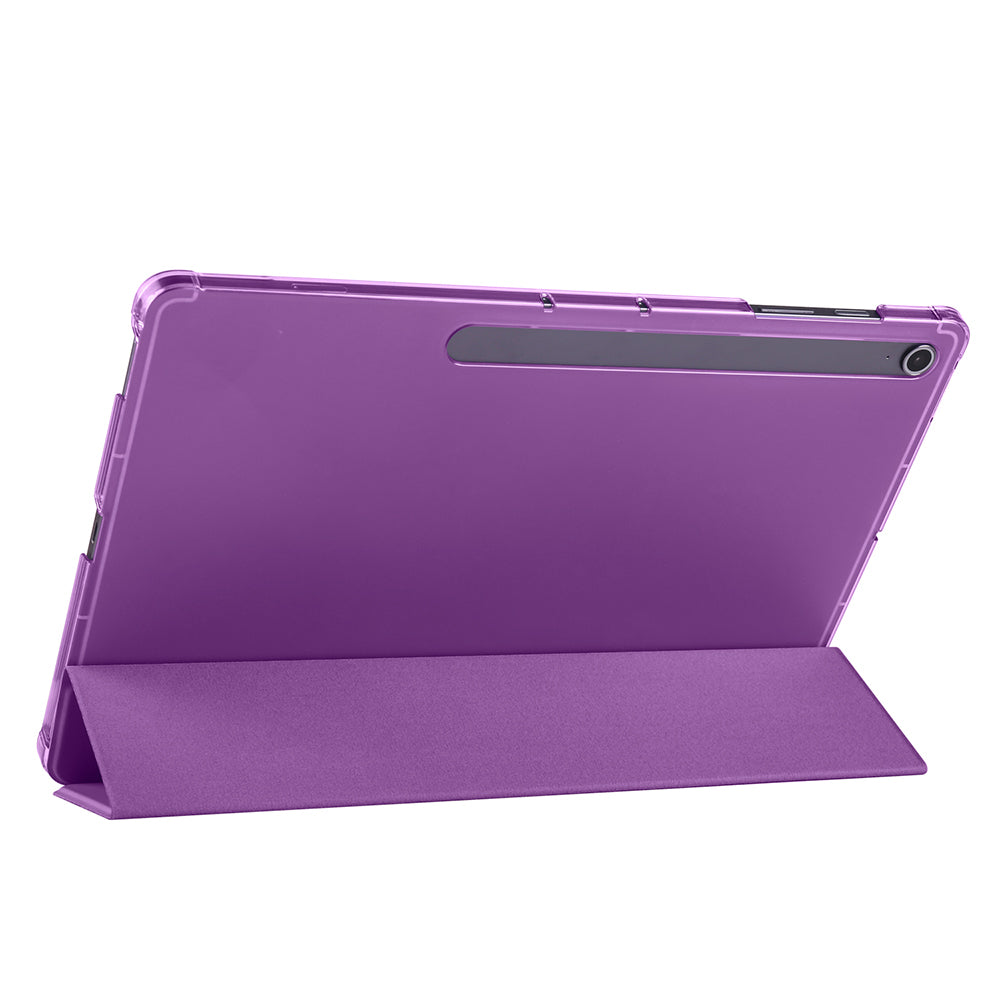 Galaxy Tab S10 FE Plus Zore Smart Cover Kalem Bölmeli Standlı 1-1 Kılıf Siyah