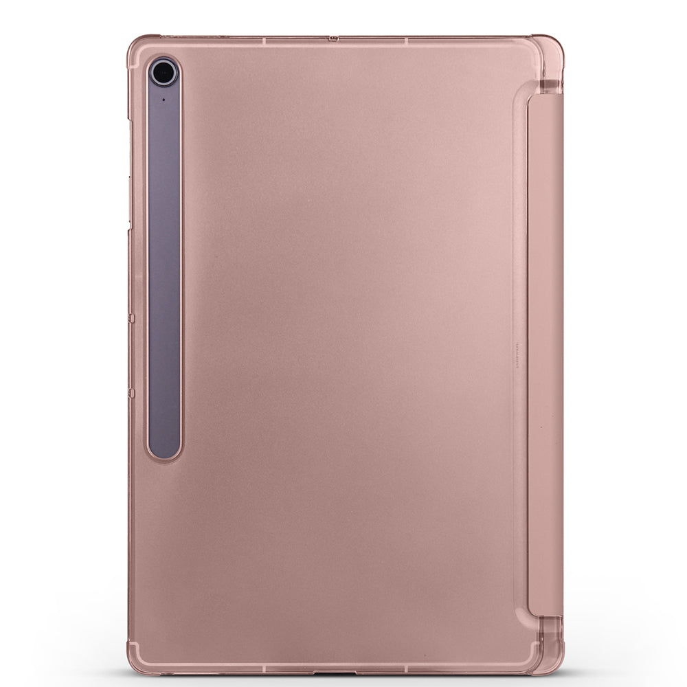 Galaxy Tab S10 FE Plus Zore Smart Cover Kalem Bölmeli Standlı 1-1 Kılıf Siyah