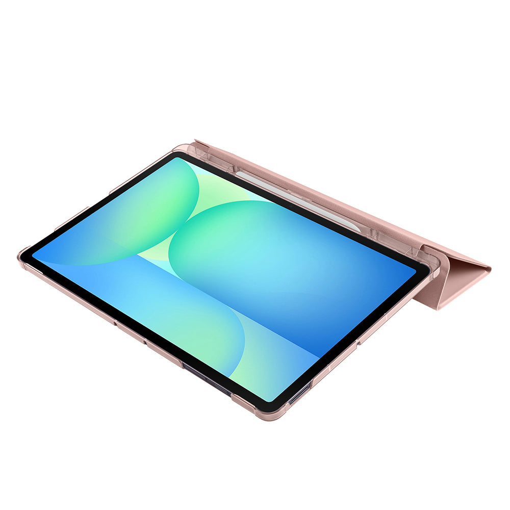 Galaxy Tab S10 FE Plus Zore Smart Cover Kalem Bölmeli Standlı 1-1 Kılıf Kırmızı