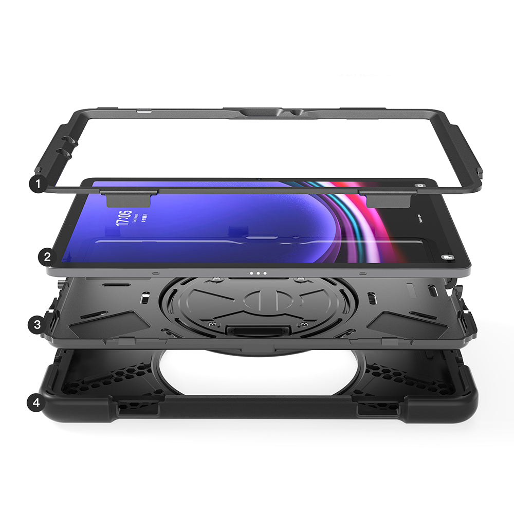 Galaxy Tab S10 FE Zore Defender Tablet Silikon Siyah