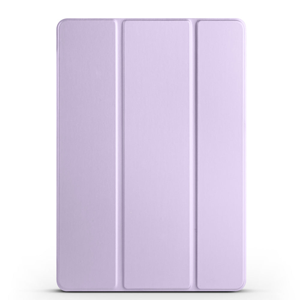 Galaxy Tab S10 FE Zore Smart Cover Kalem Bölmeli Standlı 1-1 Kılıf Lila