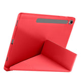 Galaxy Tab S10 Lite Kılıf Zore Tri Folding Kalem Bölmeli Standlı Kılıf Siyah