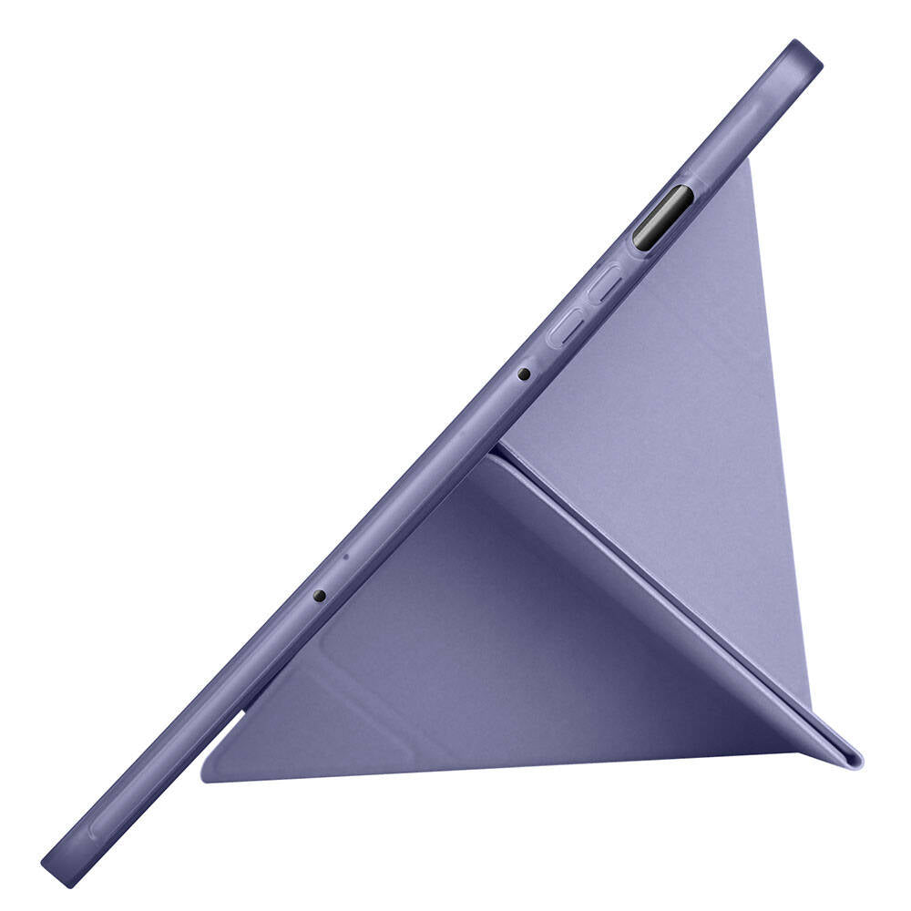 Galaxy Tab S10 Lite Kılıf Zore Tri Folding Kalem Bölmeli Standlı Kılıf Siyah