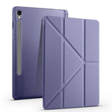 Galaxy Tab S10 Lite Kılıf Zore Tri Folding Kalem Bölmeli Standlı Kılıf Siyah