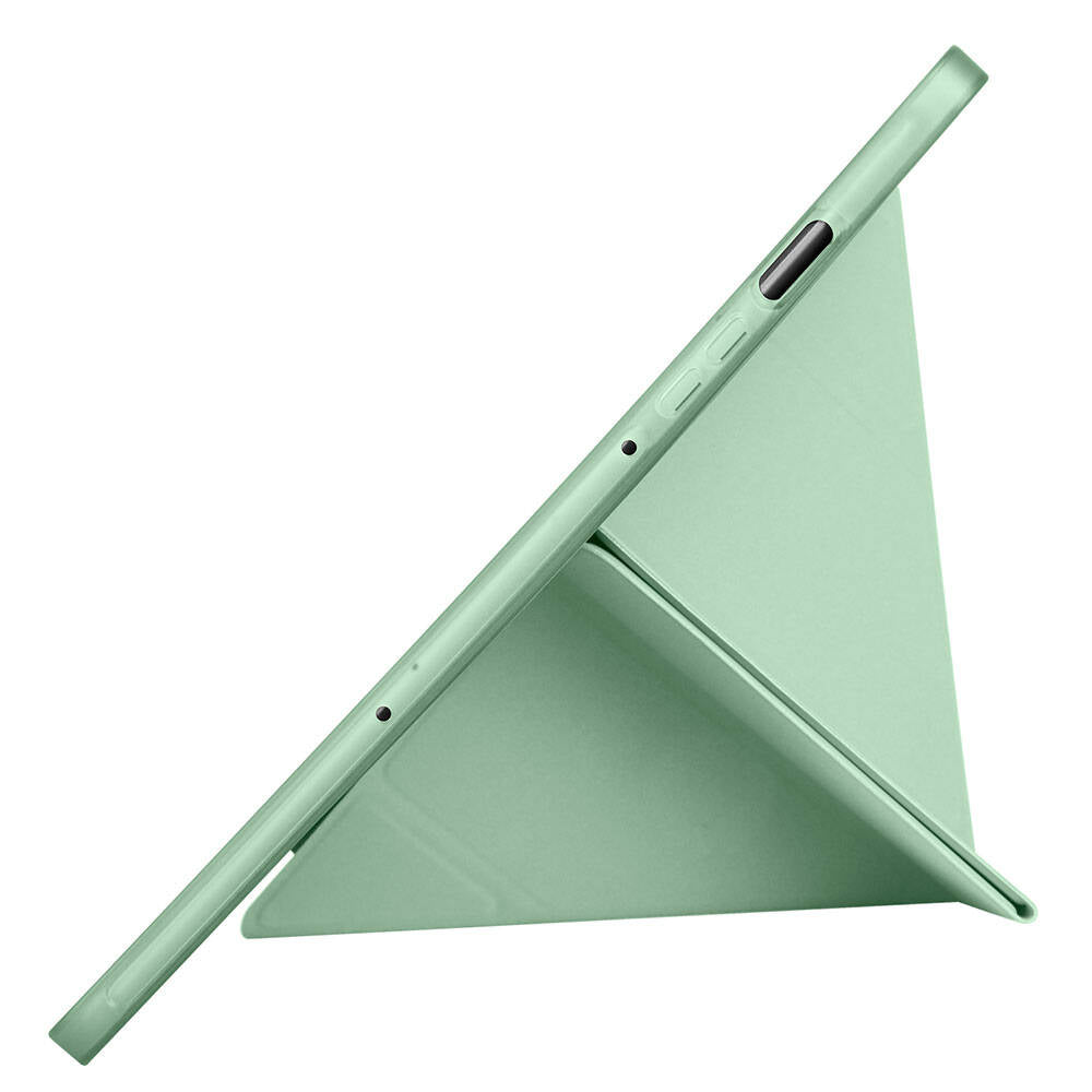 Galaxy Tab S10 Lite Kılıf Zore Tri Folding Kalem Bölmeli Standlı Kılıf Siyah