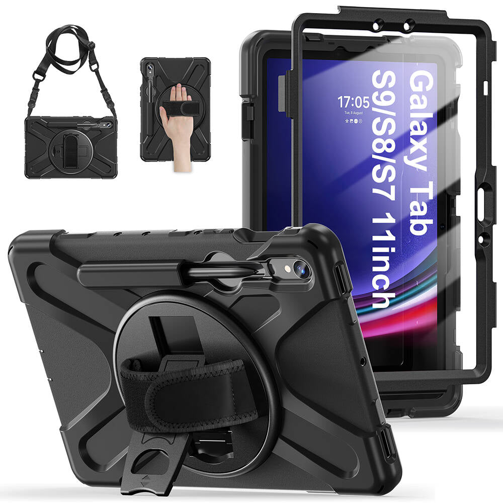 Galaxy Tab S10 Lite Zore Defender Tablet Silikon Siyah