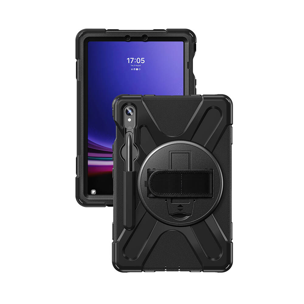 Galaxy Tab S10 Lite Zore Defender Tablet Silikon Siyah