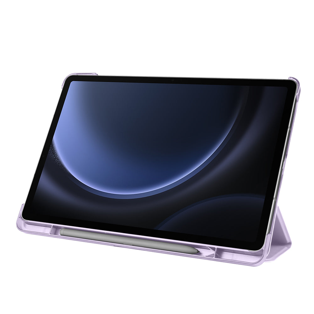 Galaxy Tab S10 Lite Zore Smart Cover Kalem Bölmeli Standlı 1-1 Kılıf Petrol Mavi