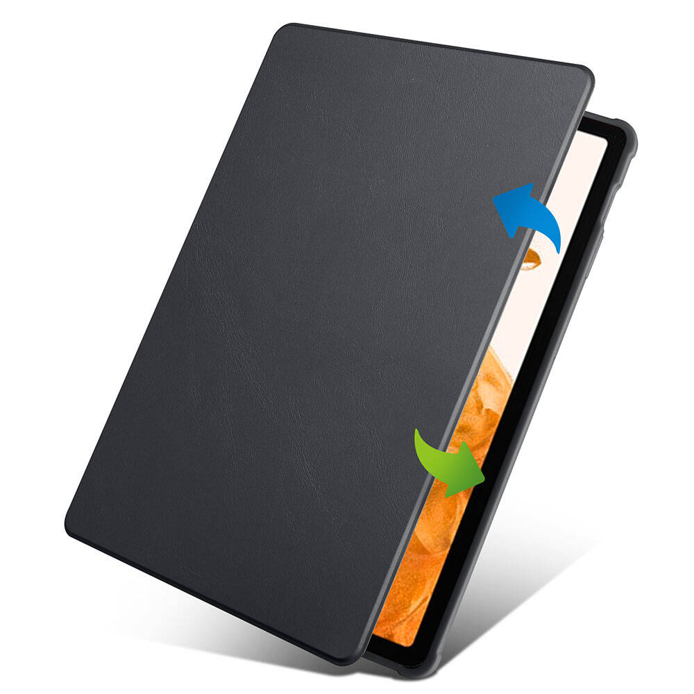 Galaxy Tab S10 Plus Kılıf Zore Termik Kalem Bölmeli Dönebilen Standlı Kılıf Lavendery Gray