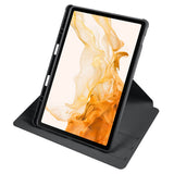Galaxy Tab S10 Plus Kılıf Zore Termik Kalem Bölmeli Dönebilen Standlı Kılıf Lavendery Gray