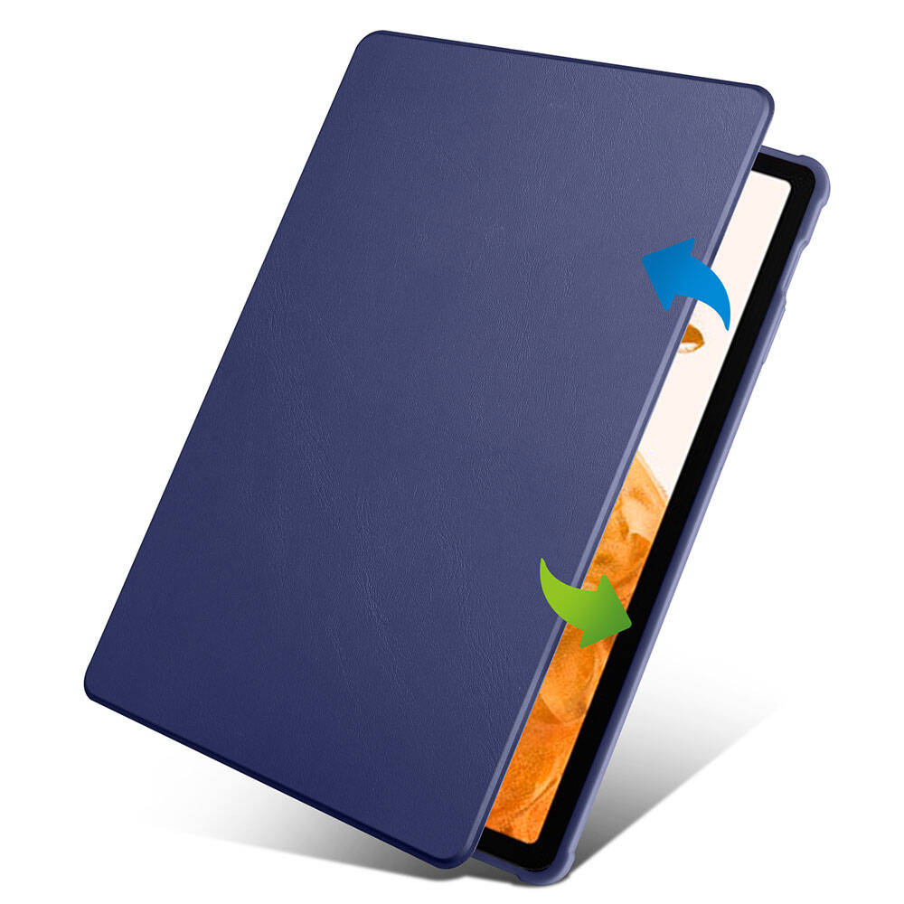 Galaxy Tab S10 Plus Kılıf Zore Termik Kalem Bölmeli Dönebilen Standlı Kılıf Lavendery Gray