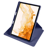Galaxy Tab S10 Plus Kılıf Zore Termik Kalem Bölmeli Dönebilen Standlı Kılıf Lavendery Gray