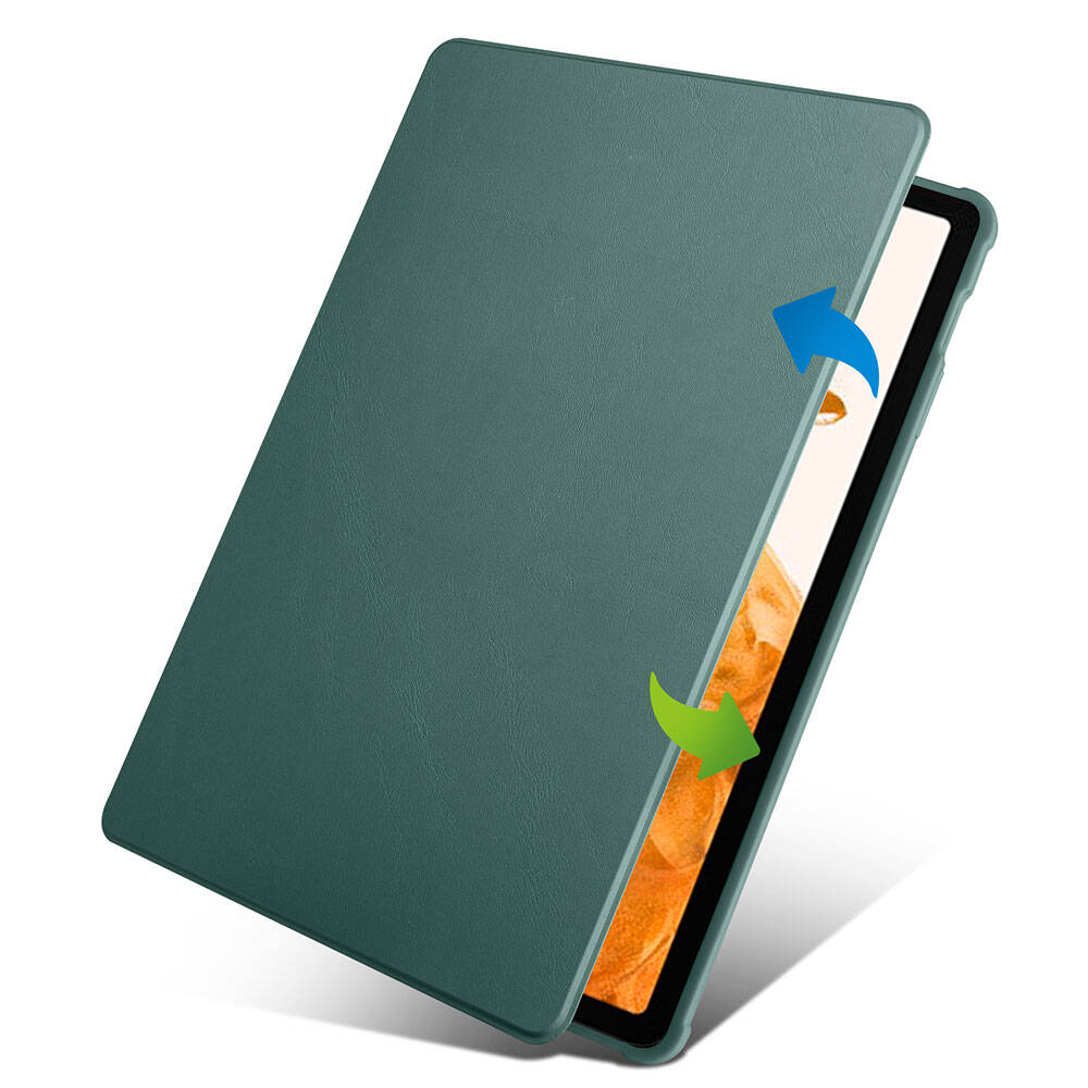 Galaxy Tab S10 Plus Kılıf Zore Termik Kalem Bölmeli Dönebilen Standlı Kılıf Lavendery Gray