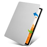 Galaxy Tab S10 Plus Kılıf Zore Termik Kalem Bölmeli Dönebilen Standlı Kılıf Lavendery Gray