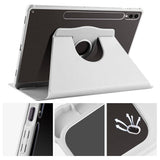 Galaxy Tab S10 Plus Kılıf Zore Termik Kalem Bölmeli Dönebilen Standlı Kılıf Lavendery Gray