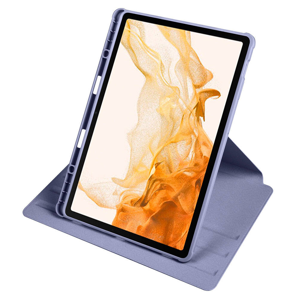 Galaxy Tab S10 Plus Kılıf Zore Termik Kalem Bölmeli Dönebilen Standlı Kılıf Açık Yeşil