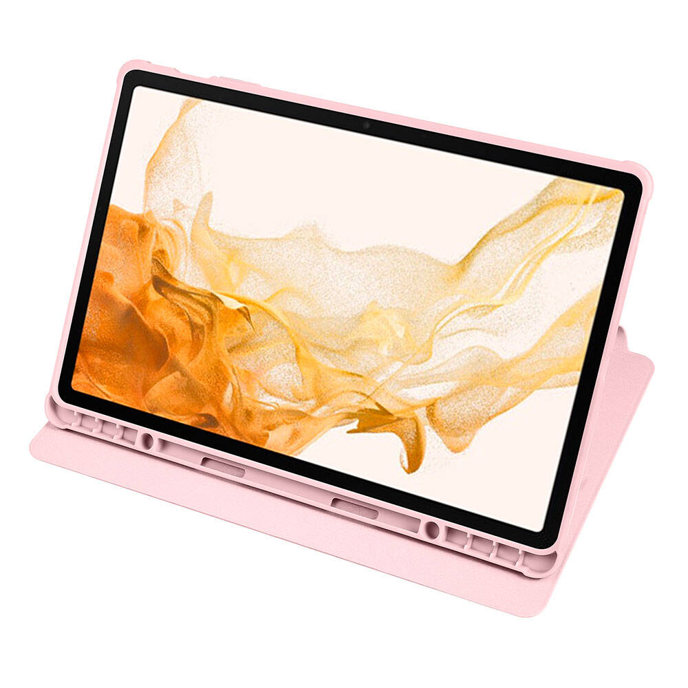 Galaxy Tab S10 Plus Kılıf Zore Termik Kalem Bölmeli Dönebilen Standlı Kılıf Lavendery Gray