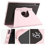 Galaxy Tab S10 Plus Kılıf Zore Termik Kalem Bölmeli Dönebilen Standlı Kılıf Lavendery Gray