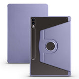 Galaxy Tab S10 Plus Kılıf Zore Termik Kalem Bölmeli Dönebilen Standlı Kılıf Lavendery Gray