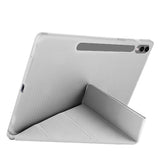 Galaxy Tab S10 Plus Kılıf Zore Tri Folding Kalem Bölmeli Standlı Kılıf Siyah