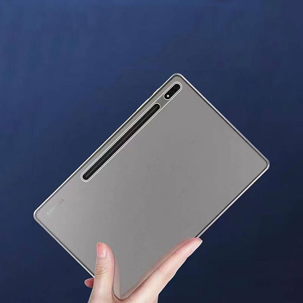 Galaxy Tab S10 Ultra Kılıf Zore Tablet Süper Silikon Kapak Renksiz
