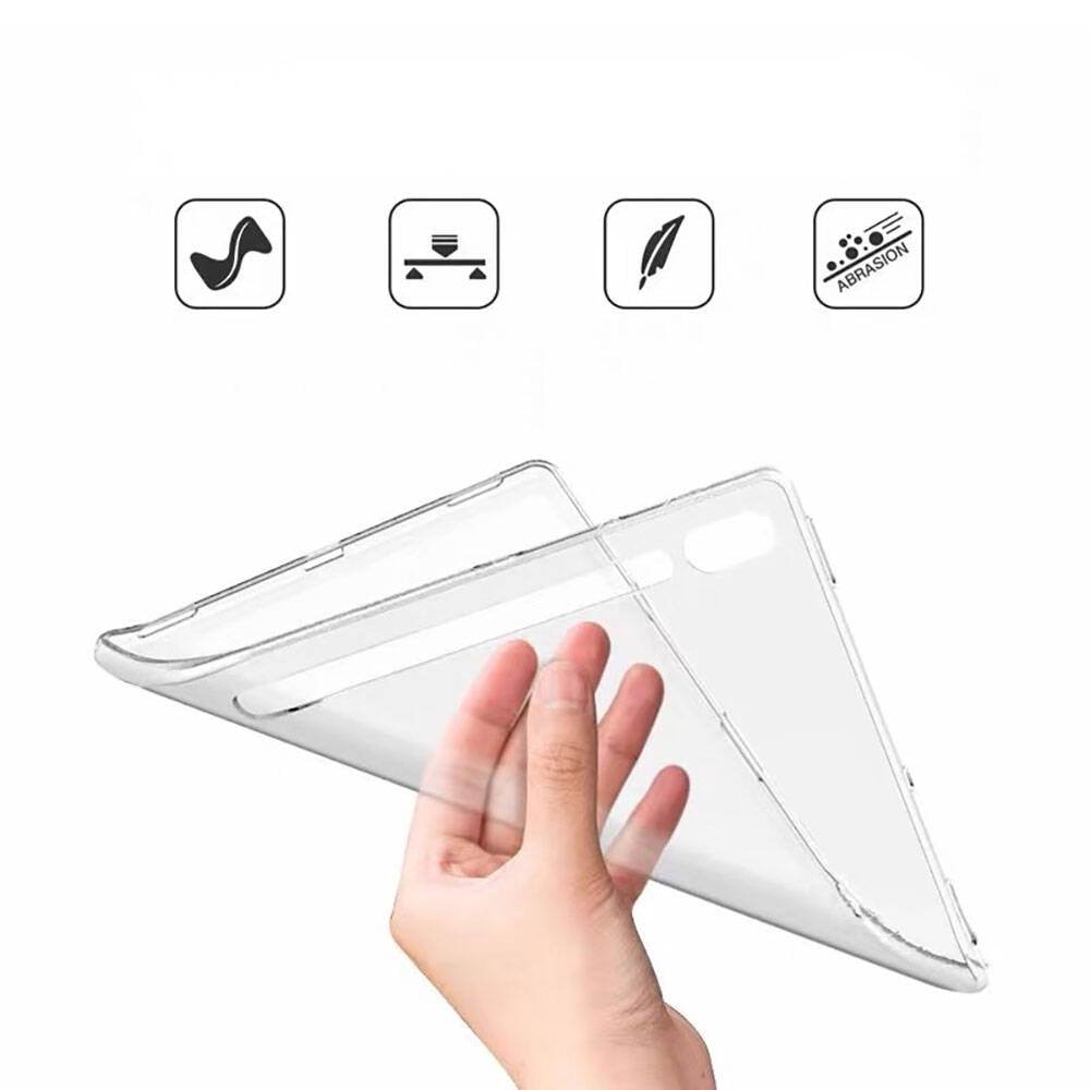 Galaxy Tab S10 Ultra Kılıf Zore Tablet Süper Silikon Kapak Renksiz