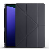 Galaxy Tab S10 Ultra Kılıf Zore Tri Folding Kalem Bölmeli Standlı Kılıf Mor
