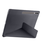 Galaxy Tab S10 Ultra Kılıf Zore Tri Folding Kalem Bölmeli Standlı Kılıf Siyah