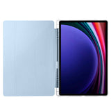 Galaxy Tab S10 Ultra Kılıf Zore Tri Folding Kalem Bölmeli Standlı Kılıf Siyah