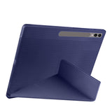 Galaxy Tab S10 Ultra Kılıf Zore Tri Folding Kalem Bölmeli Standlı Kılıf Siyah