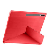 Galaxy Tab S10 Ultra Kılıf Zore Tri Folding Kalem Bölmeli Standlı Kılıf Siyah