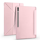 Galaxy Tab S10 Ultra Kılıf Zore Tri Folding Kalem Bölmeli Standlı Kılıf Siyah
