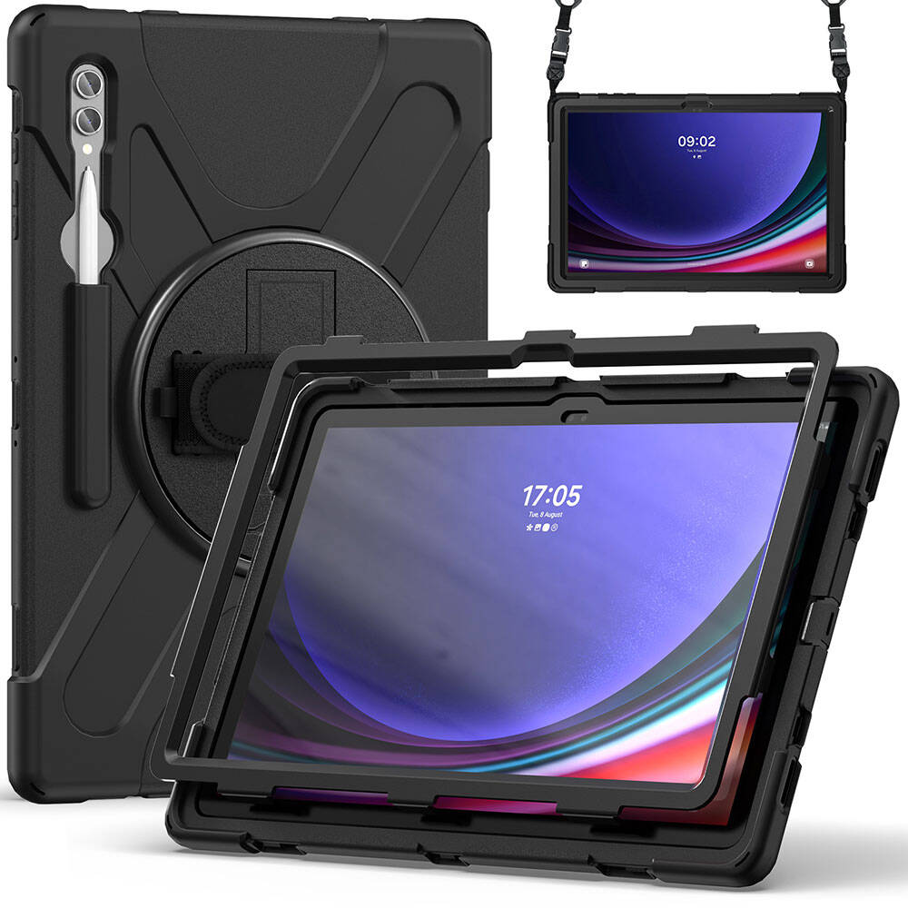 Galaxy Tab S10 Ultra Zore Defender Tablet Silikon Siyah