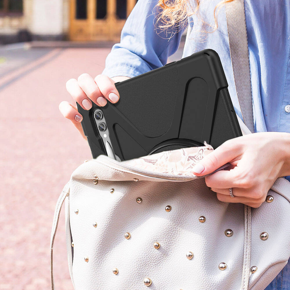 Galaxy Tab S10 Ultra Zore Defender Tablet Silikon Siyah