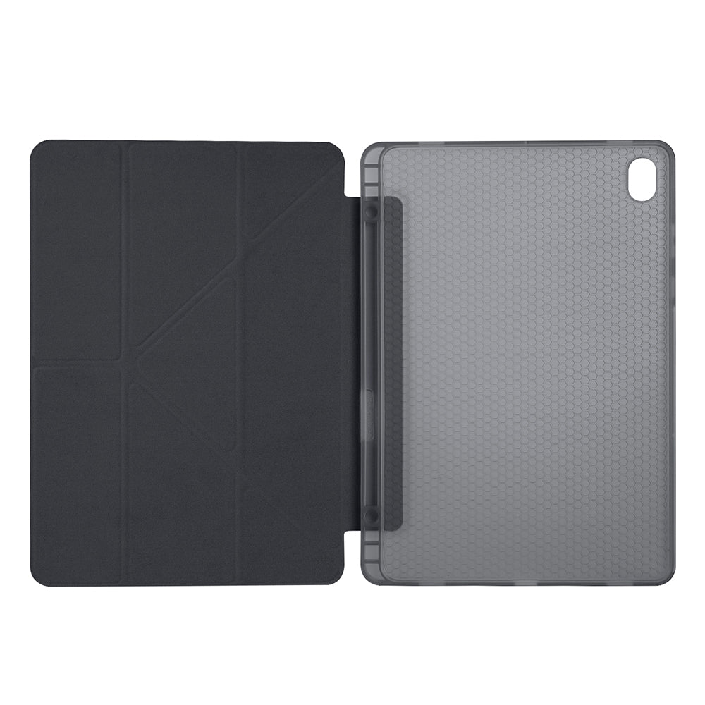 Galaxy Tab S11 Kılıf Zore Tri Folding Kalem Bölmeli Standlı Kılıf Mavi